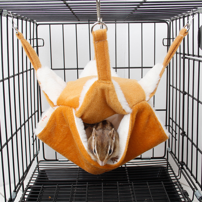 Žiurkėno lizdas hamakas jūrų kiaulytės narvas Žiurkė šinšila žiemai šilta trumpa pliušinis pakabinamas namelis lova smulkiems gyvūnams reikmenys