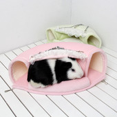 Žiurkėno narvas Minkštas hamakas Įdomus voverės tunelio lizdas žiemai šiltas trumpas pliušinis jūrų kiaulytės namas mažiems gyvūnams reikmenys