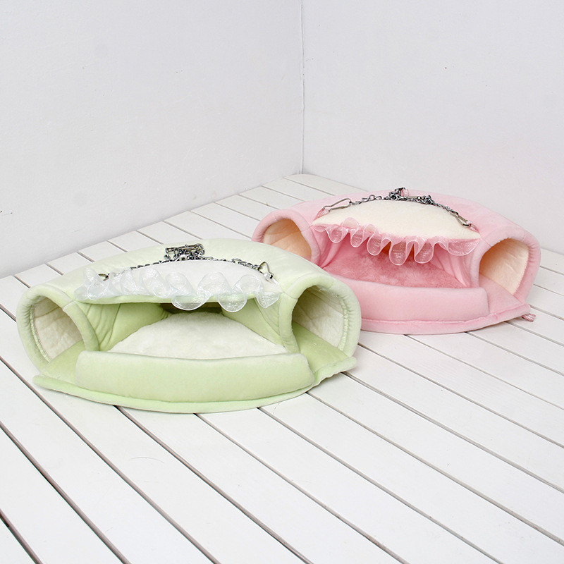 Žiurkėno narvas Minkštas hamakas Įdomus voverės tunelio lizdas žiemai šiltas trumpas pliušinis jūrų kiaulytės namas mažiems gyvūnams reikmenys