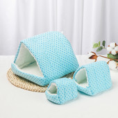 1 vnt. Minkštas mažų gyvūnų žiurkėno namas Miegamoji lova žiemos šilto medvilninio kilimėlio priedai graužikams / jūrų kiaulytėms / žiurkėms jūrų kiaulytės lizdui