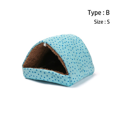 1 vnt. Minkštas mažų gyvūnų žiurkėno namas Miegamoji lova žiemos šilto medvilninio kilimėlio priedai graužikams / jūrų kiaulytėms / žiurkėms jūrų kiaulytės lizdui