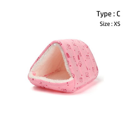 1 vnt. Minkštas mažų gyvūnų žiurkėno namas Miegamoji lova žiemos šilto medvilninio kilimėlio priedai graužikams / jūrų kiaulytėms / žiurkėms jūrų kiaulytės lizdui