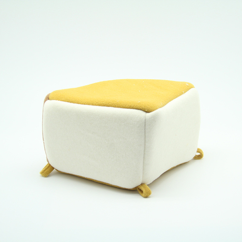 Patogus žiurkėno lizdas jūrų kiaulytės hamako lova Minkštas graužikų narvas žiemai, šiltas trumpas pliušinis žiurkės pyrago formos namas mažiems naminiams gyvūnėliams