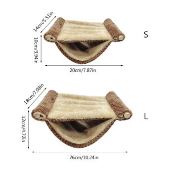 Ινδικά χοιρίδια Ζεστή βελούδινη αιώρα Nest Hamster Hanging Cotton Cave Hideaway Sugar Glider Κρεβάτι ύπνου Αξεσουάρ για μικρό κλουβί ζώων