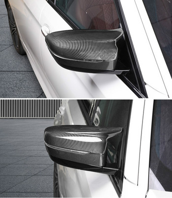 За BMW 5 Series (G30) (G31) стайлинг на автомобили 2018 2019 Капак на странично огледало Заден преглед Капачка от въглеродни влакна Огледала Защитен капак 2 БР.