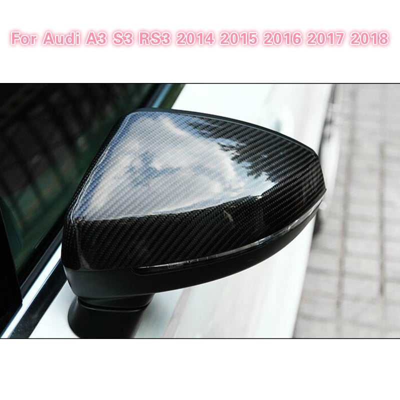 1 pereche de capac de protecție pentru oglinda retrovizoare cromată mat pentru Audi A3 S3 RS3 2014 2015 2016 2017 2018 Car Styling
