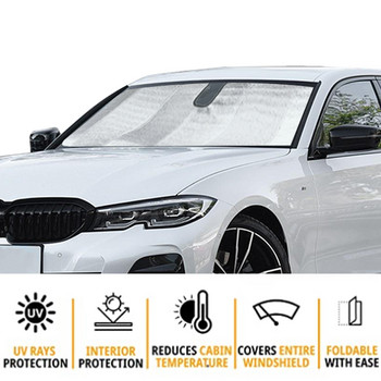 За BMW 3 Series G20 G28 2019-2022 Сенници за предното стъкло на автомобила Сенници Капаци за предни прозорци Козирки Аксесоари за сенници