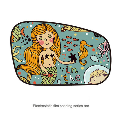 Αντηλιακό παραθύρου αυτοκινήτου για παιδιά Προστασία από υπεριώδη ακτινοβολία Ηλεκτροστατική προσρόφηση Universal αξεσουάρ αυτοκινήτου Auto Curtain Car Sun Shade