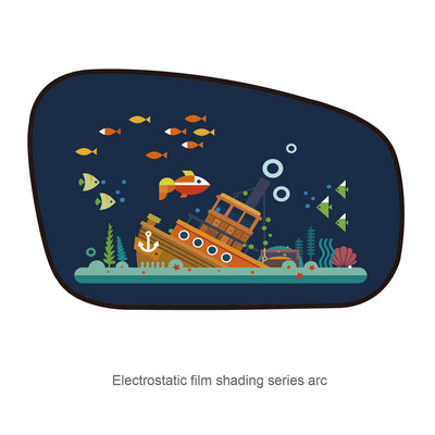 Αντηλιακό παραθύρου αυτοκινήτου για παιδιά Προστασία από υπεριώδη ακτινοβολία Ηλεκτροστατική προσρόφηση Universal αξεσουάρ αυτοκινήτου Auto Curtain Car Sun Shade