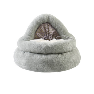 Maza kaķa suņu būris ziemas silts kāmju ligzda, mīksta truša elpojoša ligzda, vienkārša pārnēsājama pudiņa formas mājdzīvnieku piederumi