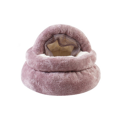 Maza kaķa suņu būris ziemas silts kāmju ligzda, mīksta truša elpojoša ligzda, vienkārša pārnēsājama pudiņa formas mājdzīvnieku piederumi