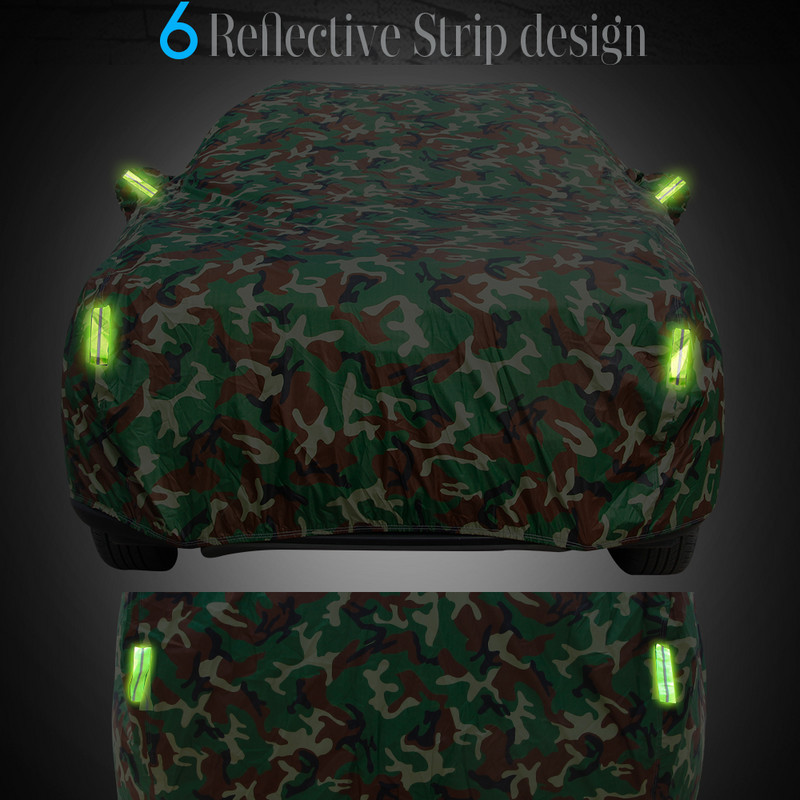 „Cawanerl“ vandeniui atsparus automobilio dangtis kamufliažas lauko saulės dulkėms, lietui ir sniegui, apsaugantis nuo vėjo, pilni automobilio dangčiai visureigio sedano hečbekui