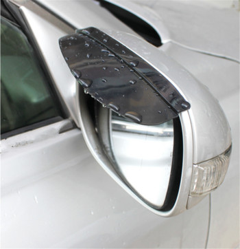 Car Sunlight Mirror Γυαλί ηλίου βροχής μεμβράνη με κλιπ φρυδιών για Mercedes Benz W211 W203 W204 W210 W124 AMG W202 CLA W212 CLK63 R F700