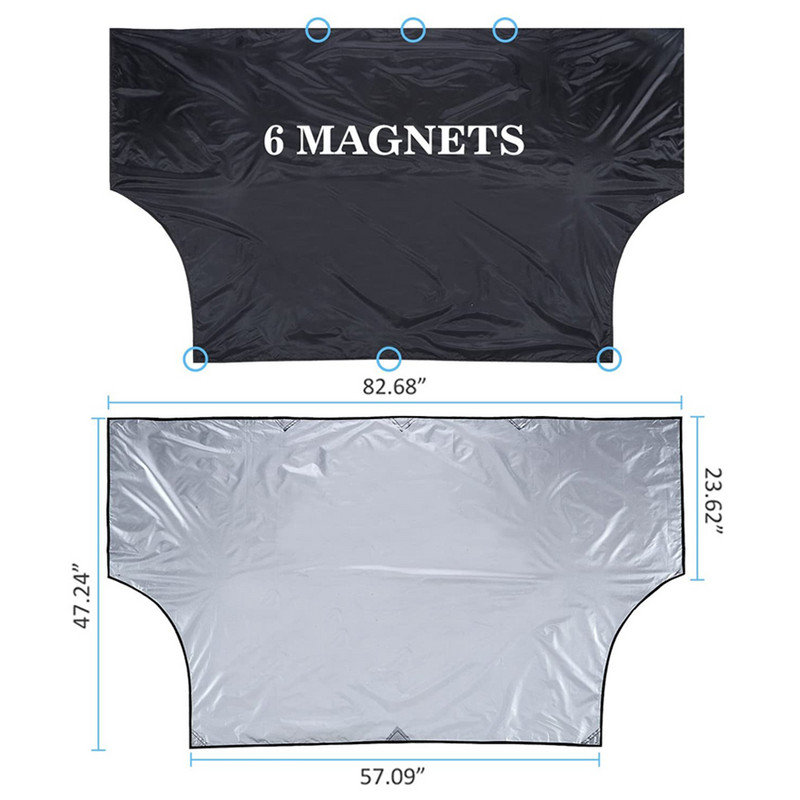 Magnētiskais vējstikls sniega pārsegs automašīnas loga saulessargs automašīnas saulessargs aizsargs ziemas vējstikla aizsardzība