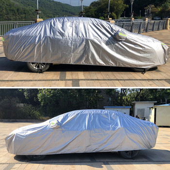 Kayme Full Car Καλύμματα Dustproof εξωτερικού χώρου εσωτερικού χώρου UV Ανθεκτικό στο χιόνι Αντιηλιακό πολυεστερικό κάλυμμα για SUV Toyota BMW VW