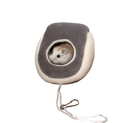 Μαλακό χάμστερ Φωλιά ινδικού χοιριδίου Αιώρα ποντικιού σε σχήμα βαμβακερό κλουβί τρωκτικών κρεμαστό κρεβάτι Χειμώνας Ζεστό Μικρά είδη ύπνου για κατοικίδια