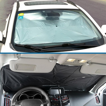 Автомобилен сгъваем преносим предно стъкло Сенник Чадър UV капак Сенник Чадър Преден прозорец Козирка Интериор за Focus Mk3 Solaris