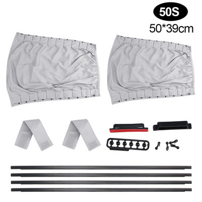 Περσίδες Κάλυμμα Αλουμινίου από κράμα αλουμινίου Κουρτίνα αυτοκινήτου Πλαϊνό παράθυρο Κουρτίνες σκίαστρου αυτοκινήτου 2 τμχ/Σετ Κουρτίνα αυτοκινήτου με στυλ αυτοκινήτου