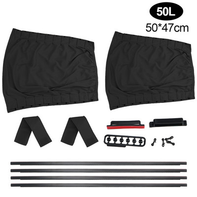 Περσίδες Κάλυμμα Αλουμινίου από κράμα αλουμινίου Κουρτίνα αυτοκινήτου Πλαϊνό παράθυρο Κουρτίνες σκίαστρου αυτοκινήτου 2 τμχ/Σετ Κουρτίνα αυτοκινήτου με στυλ αυτοκινήτου