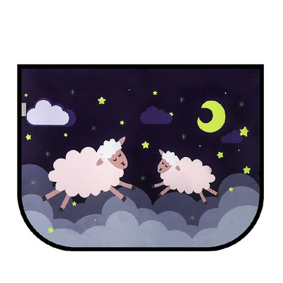 Universāls automašīnas saulessarga pārsegs magnētisks UV aizsargājošs aizkars sānu loga saulessarga pārsegs zīdaiņu bērniem jauks multfilmu auto dizains