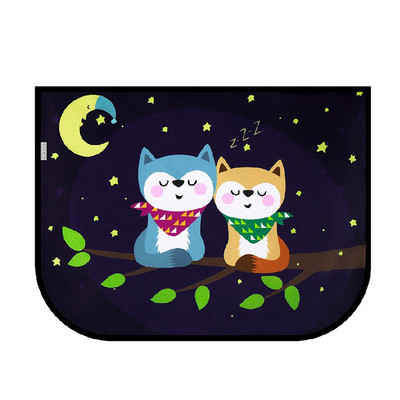 Universāls automašīnas saulessarga pārsegs magnētisks UV aizsargājošs aizkars sānu loga saulessarga pārsegs zīdaiņu bērniem jauks multfilmu auto dizains