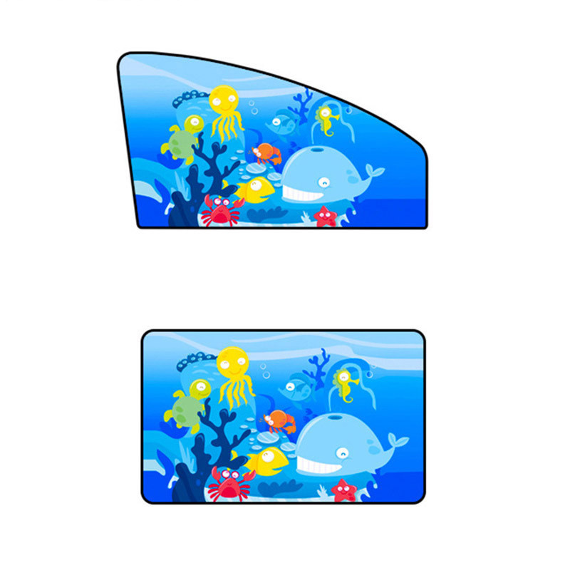 1 buc. Parasolar magnetic pentru fereastră laterală a mașinii, perdea ajustabilă pentru stilul mașinii, fereastră automată, parasolar, model de animale, capac orb, umbră de soare