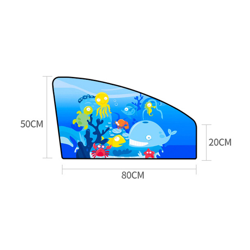 1 buc. Parasolar magnetic pentru fereastră laterală a mașinii, perdea ajustabilă pentru stilul mașinii, fereastră automată, parasolar, model de animale, capac orb, umbră de soare