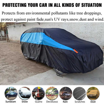 Αδιάβροχο Πλήρες Κάλυμμα Αυτοκινήτου Αδιάβροχο Αντι-UV Πλήρες αυτοματοποιημένο κάλυμμα αμαξώματος Προστασία εξωτερικού χώρου για Honda/VW/Toyota/BMW