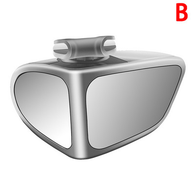 Auto Omkeren Kleine Ronde Spiegel Voor-en Achterwiel Groothoek Spiegel Dubbelzijdig Extra Achteruitkijkspiegel 360 Graden