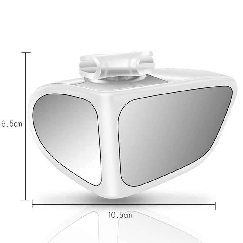 Auto Omkeren Kleine Ronde Spiegel Voor-en Achterwiel Groothoek Spiegel Dubbelzijdig Extra Achteruitkijkspiegel 360 Graden