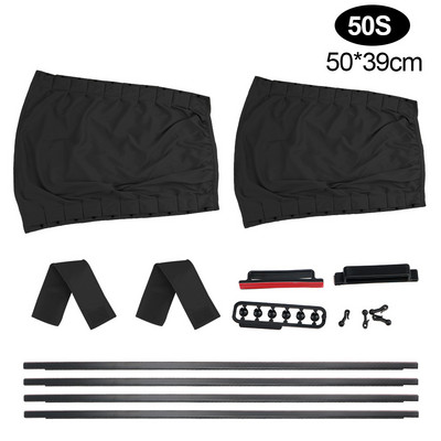 Universālie auto aizkari Auto logi aizkari Auto sānu logs saulessargs aizkari saulessargu žalūzijas pārvalks 2gab/komplekts alumīnija sakausējums