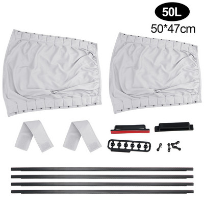 Universālie auto aizkari Auto logi aizkari Auto sānu logs saulessargs aizkari saulessargu žalūzijas pārvalks 2gab/komplekts alumīnija sakausējums