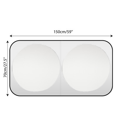 Automašīnas vējstikls Saulessargs Saules aizsargs Visor Auto Logu UV aizsardzība Siltumizolācija priekš BMW Nissan Rogue VW Golf Jetta Tesla Kia