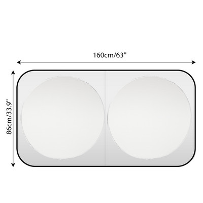 Automašīnas vējstikls Saulessargs Saules aizsargs Visor Auto Logu UV aizsardzība Siltumizolācija priekš BMW Nissan Rogue VW Golf Jetta Tesla Kia