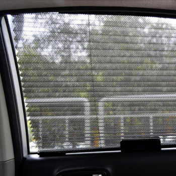 Универсален летен сенник за кола Плисирана завеса Автоматичен протектор Автоматичен слънцезащитен прозорец Слънцезащитен крем Телескопична защита UV сенник P0Z2