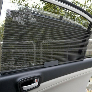 Universal Summer Car Sunshade Car Pleated Curtain Automatic Protector Auto Sunscreen Sunscreen Telescopic Protection UV Shade P0Z2