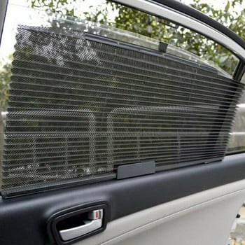 Universal Summer Car Sunshade Car Pleated Curtain Automatic Protector Auto Sunscreen Sunscreen Telescopic Protection UV Shade P0Z2