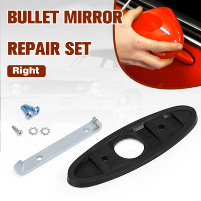 Kairysis išorinis galinio vaizdo veidrodžio montavimo rinkinys R313, tarpiklio durų varžtai, skirti Chevrolet Firebird Camaro Nova Vega 70-81