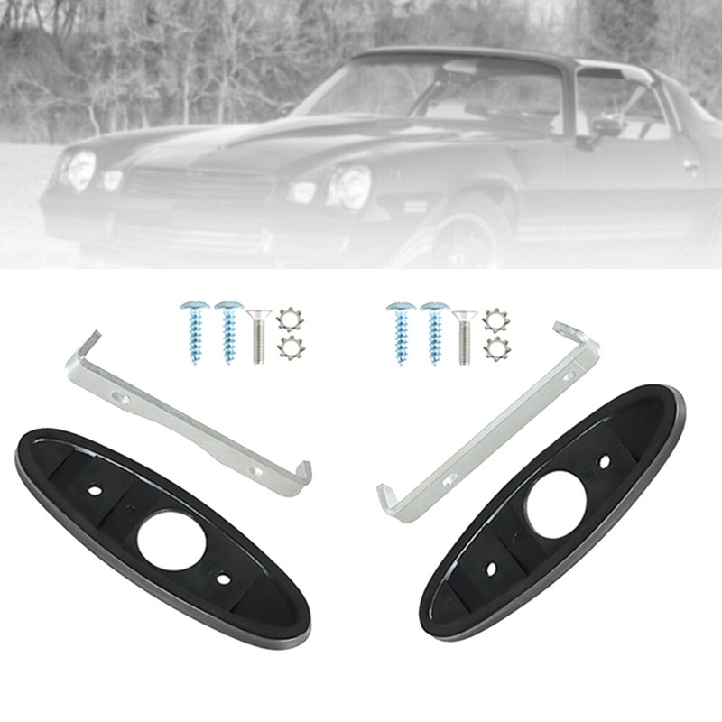 Kairysis išorinis galinio vaizdo veidrodžio montavimo rinkinys R313, tarpiklio durų varžtai, skirti Chevrolet Firebird Camaro Nova Vega 70-81
