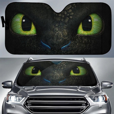 Autós kiegészítők Dragon Evil Eyes Print napernyők Reflektor Anti UV védő Autós napernyő Auto napernyő Univerzális napernyő coche