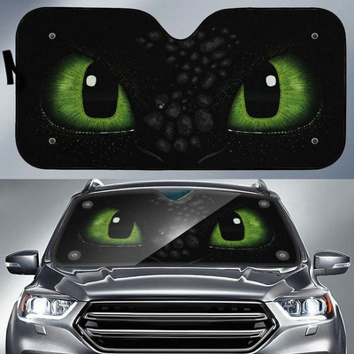 Autós kiegészítők Dragon Evil Eyes Print napernyők Reflektor Anti UV védő Autós napernyő Auto napernyő Univerzális napernyő coche
