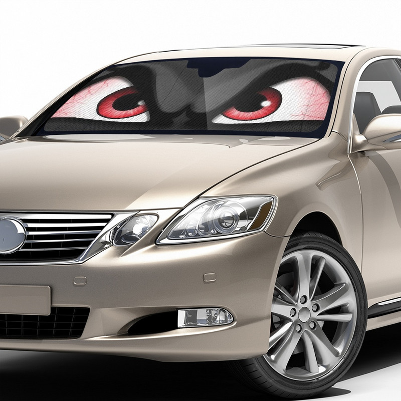 Autós kiegészítők Dragon Evil Eyes Print napernyők Reflektor Anti UV védő Autós napernyő Auto napernyő Univerzális napernyő coche