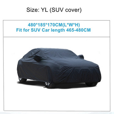 Huse de mașină din material textil, universale, impermeabile, impermeabile, de protecție solară, praf, ploaie, zăpadă, sedan, SUV, protecție