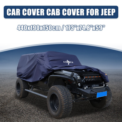 X Autohaux автомобилен капак за Jeep Wrangler JK JL 2 врати 4 врати с шофьорска врата Водоустойчив ветроустойчив външен капак за Jeep JK JL