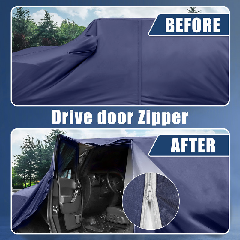 Husa auto X Autohaux pentru Jeep Wrangler JK JL 2 usi 4 usi cu usa soferului Husa de exterior rezistenta la apa pentru Jeep JK JL