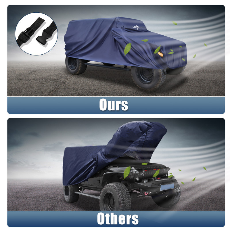 Husa auto X Autohaux pentru Jeep Wrangler JK JL 2 usi 4 usi cu usa soferului Husa de exterior rezistenta la apa pentru Jeep JK JL