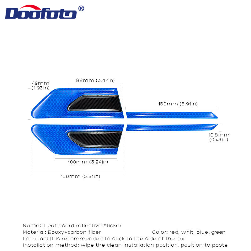 2 vnt Automobilių šviesą atspindinti juosta, buferis, šviesą atspindinti juostelė, įspėjamoji saugos žyma, anglies pluošto lipdukai, automatinio stiliaus priedai visiems automobiliams