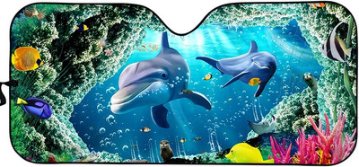 Sieviešu acis ar garām skropstām priekšējā vējstikla ēna grims rozā mirdzoša acu ēnas drukas saliekamais saulessargs sedan kravas apvidus auto