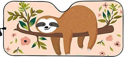 Sieviešu acis ar garām skropstām priekšējā vējstikla ēna grims rozā mirdzoša acu ēnas drukas saliekamais saulessargs sedan kravas apvidus auto