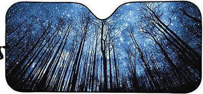 Sieviešu acis ar garām skropstām priekšējā vējstikla ēna grims rozā mirdzoša acu ēnas drukas saliekamais saulessargs sedan kravas apvidus auto